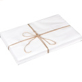 Pure white customized logo clothing zipper head wrapping tissue paper custom